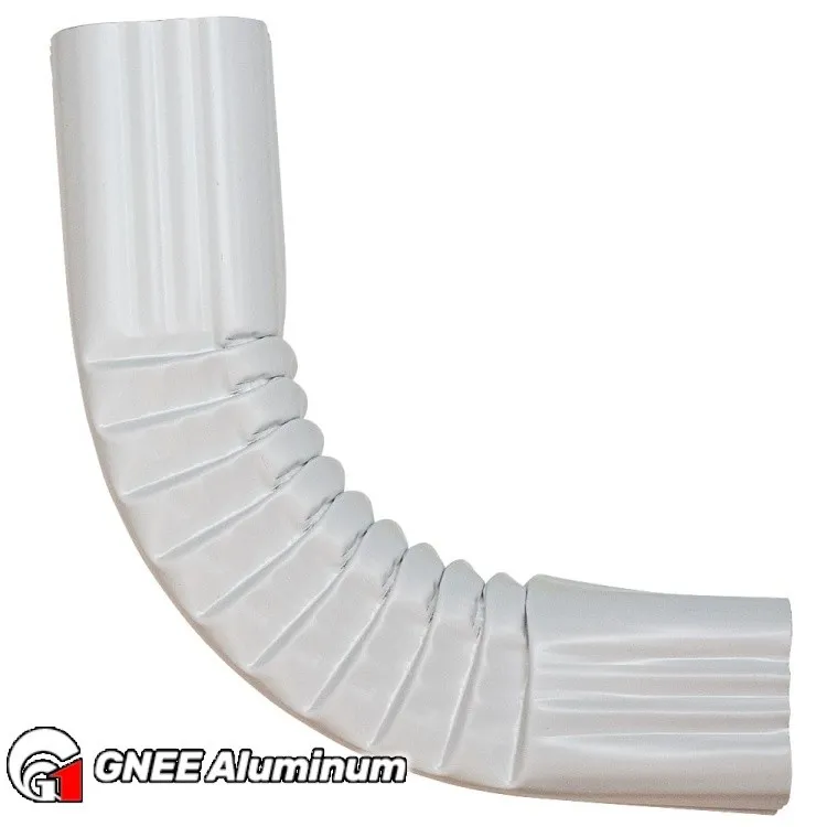 6063 90 Degree Aluminum Downspout Elbow